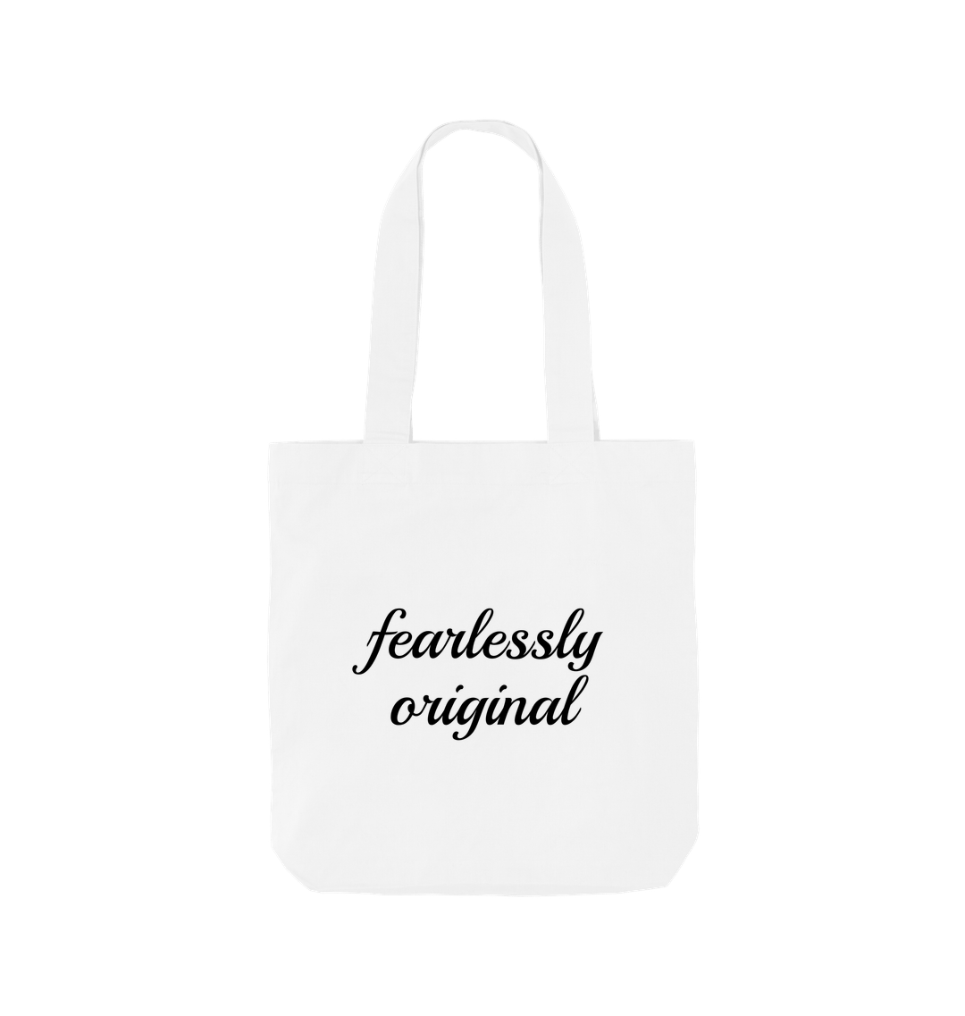White Printed Bag