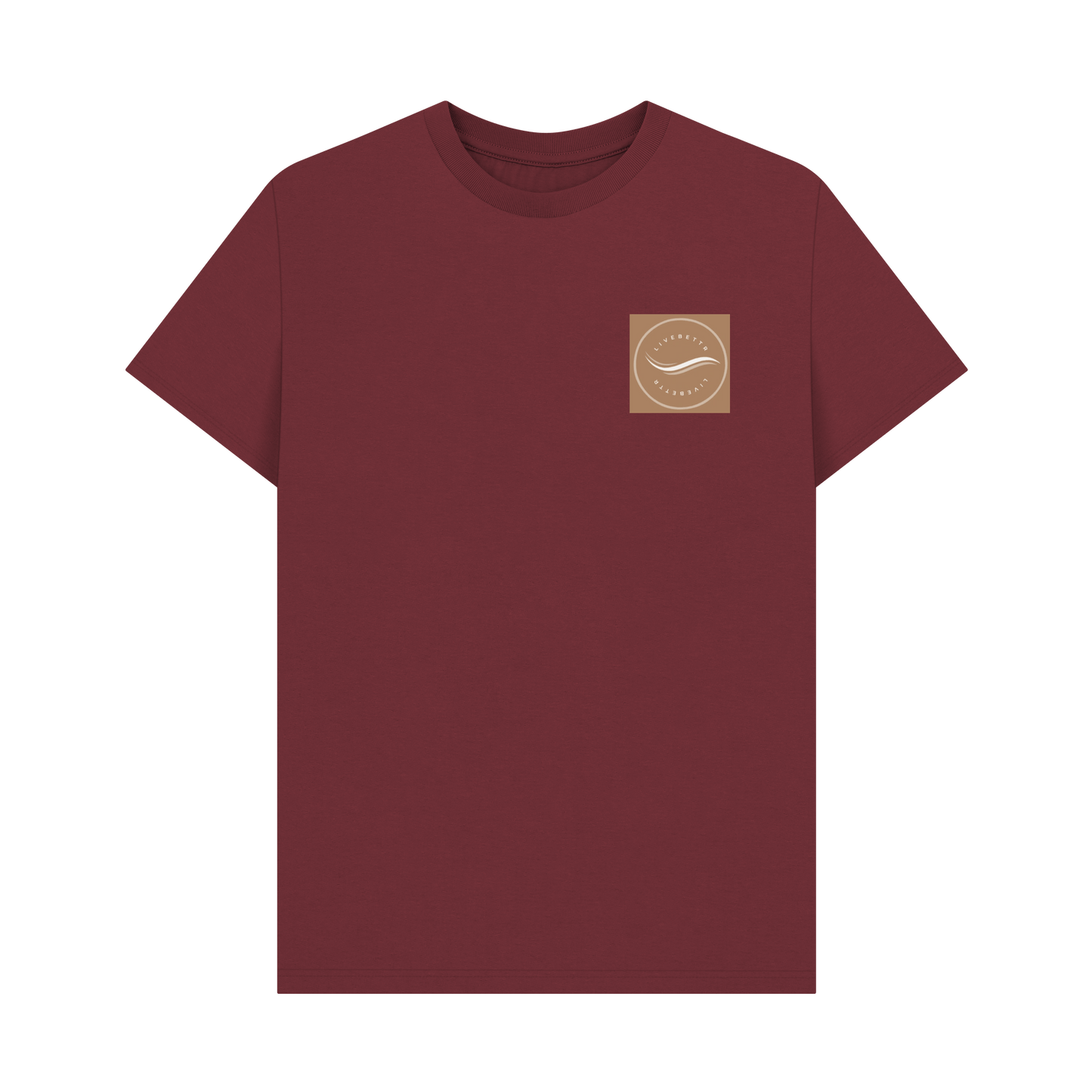 Red Wine Printed T-shirt Front