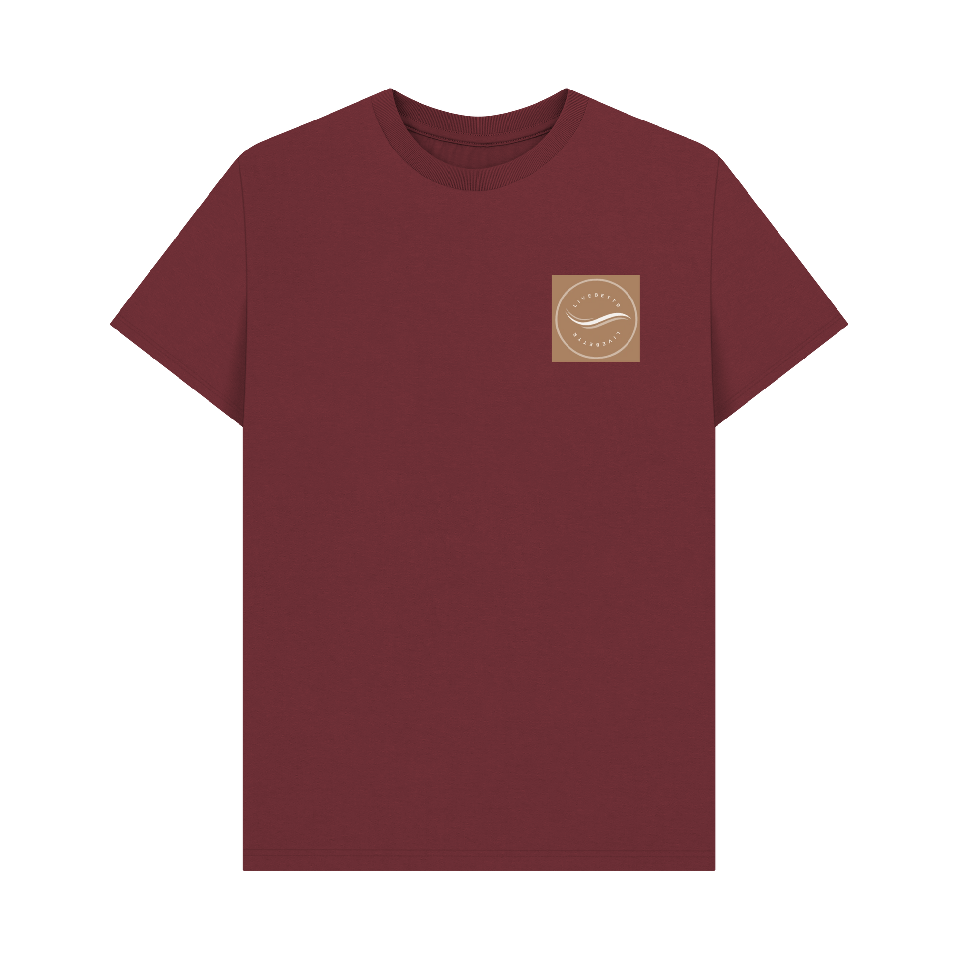 Red Wine Printed T-shirt Front