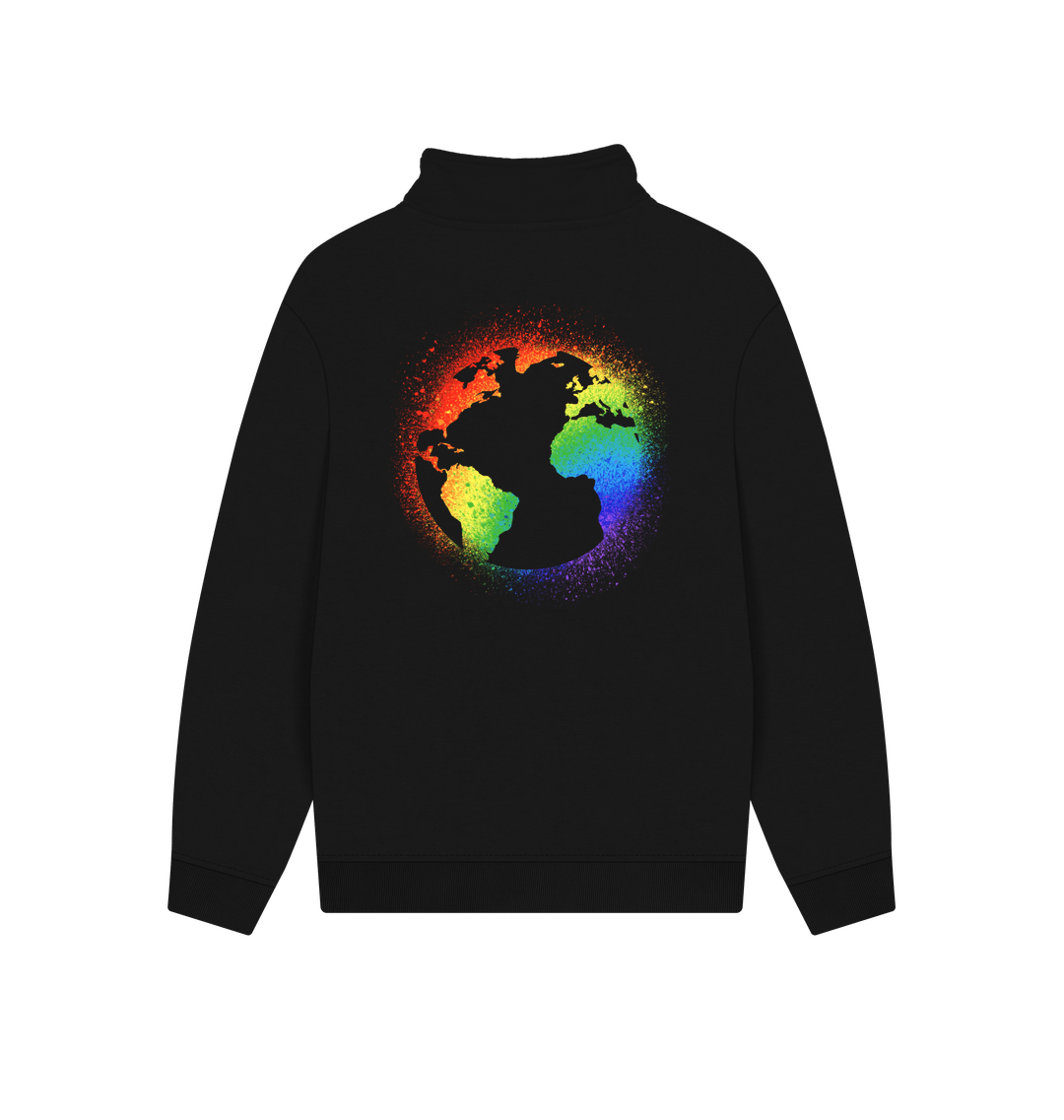 Black Printed Sweater