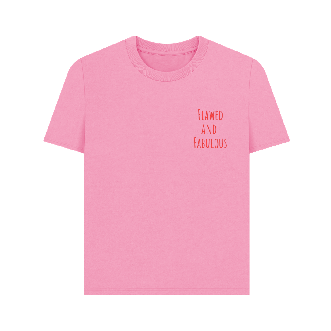 Rose Pink Printed T-shirt Front