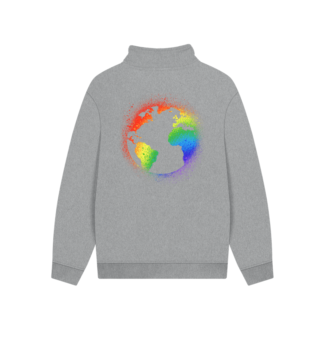 Athletic Grey Printed Sweater