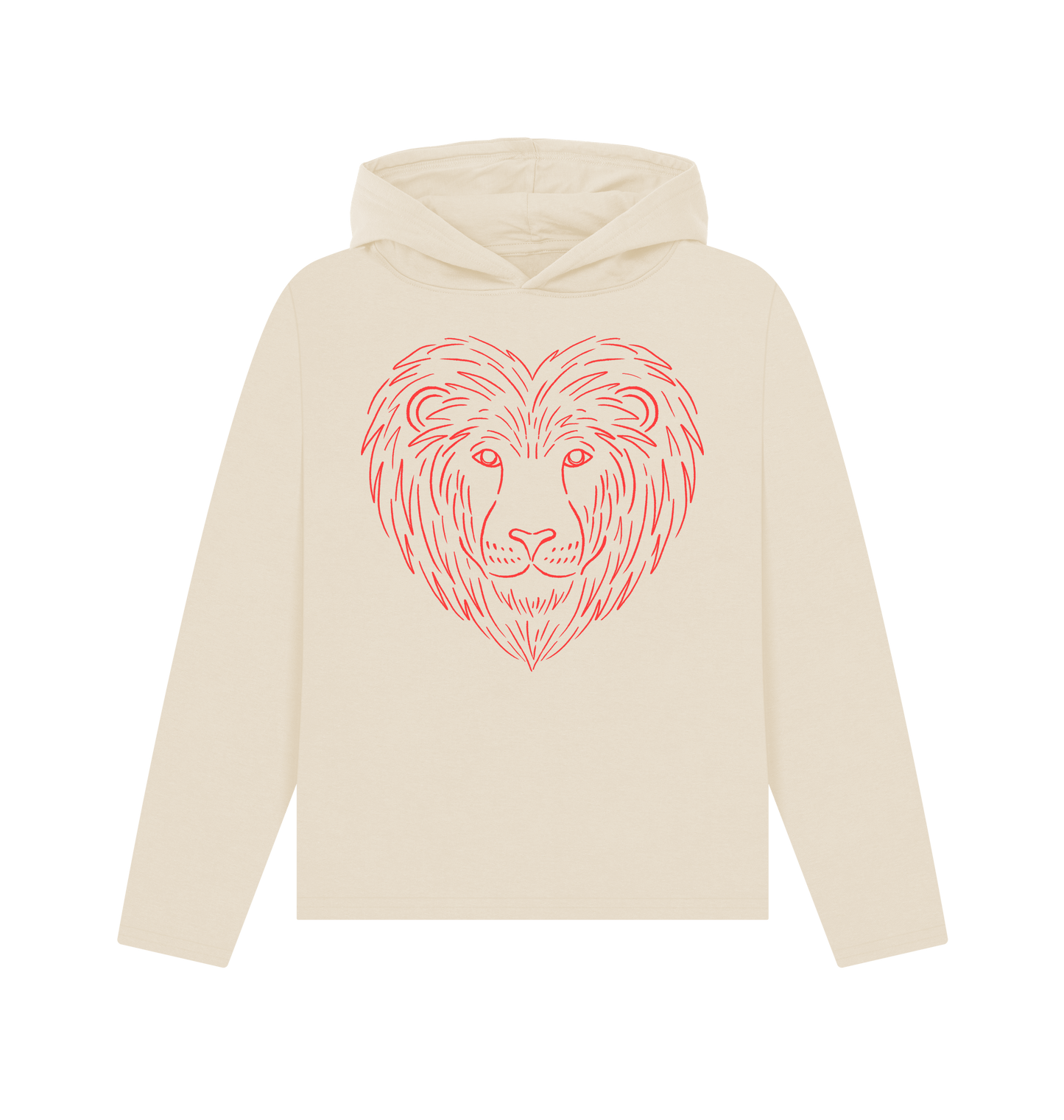 Oat Printed Hoody Front