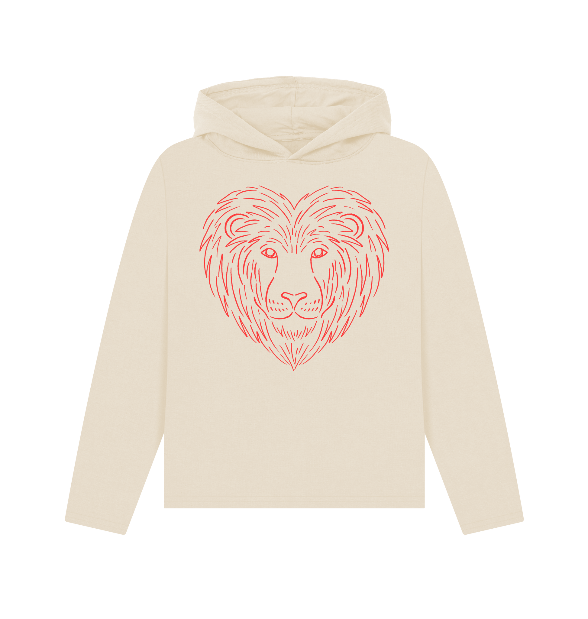 Oat Printed Hoody Front