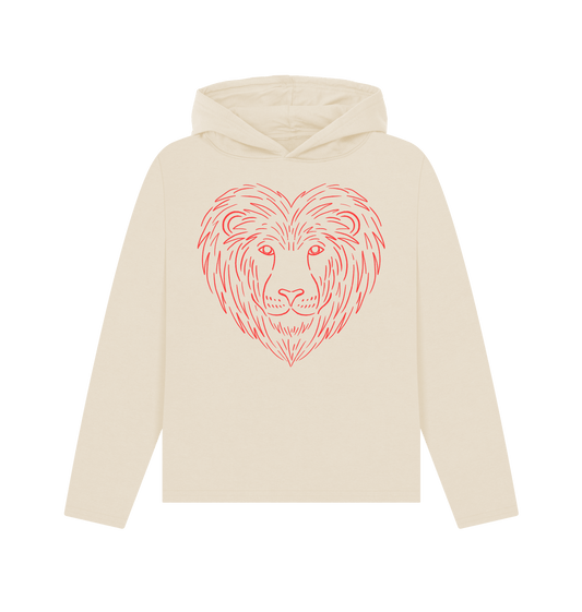 Oat Printed Hoody Front