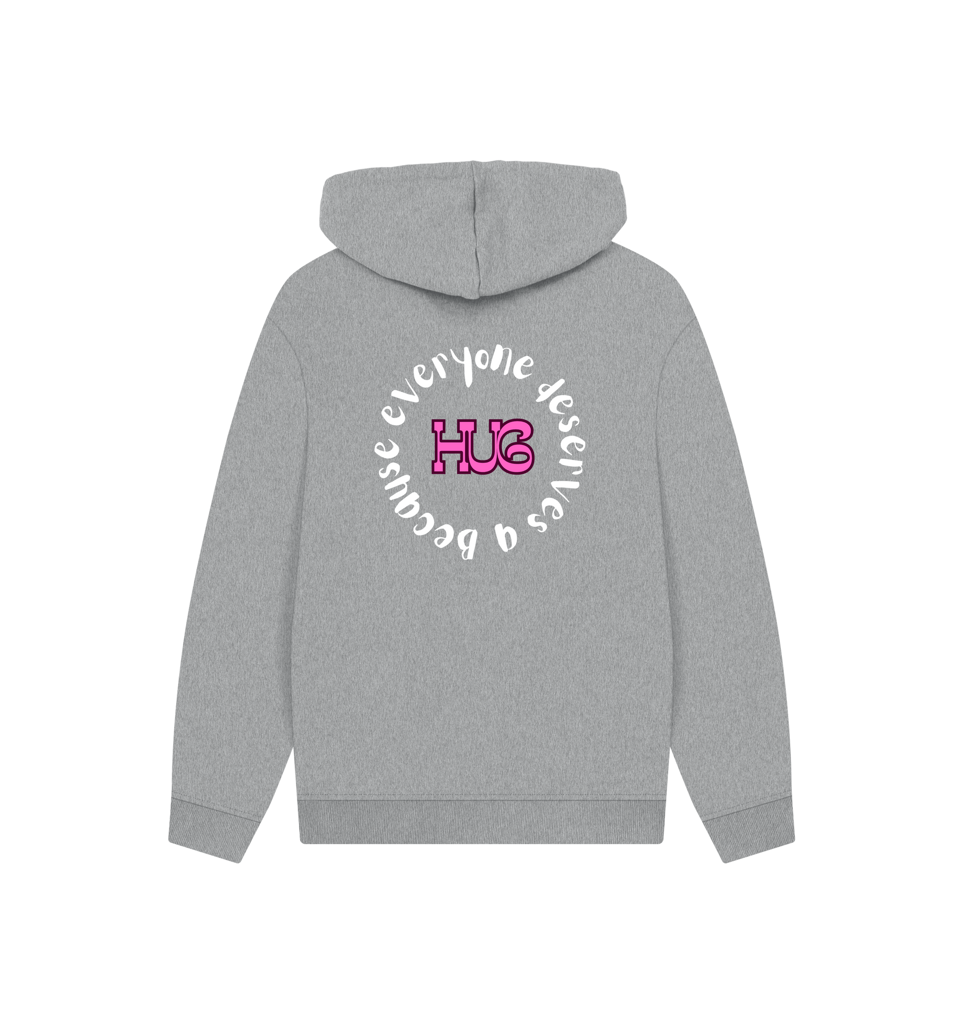 Athletic Grey Printed Hoody Back