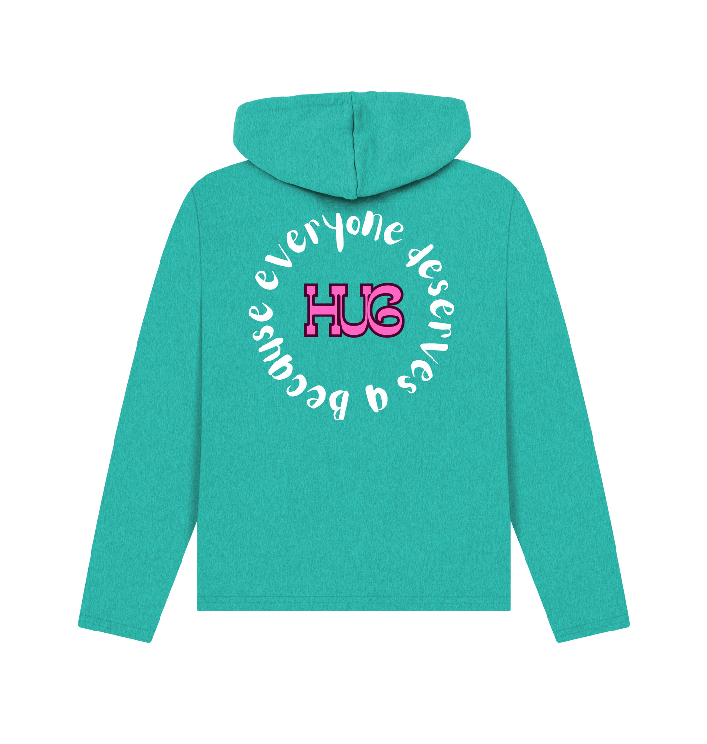 Seagrass Green Recycled Hoody Back