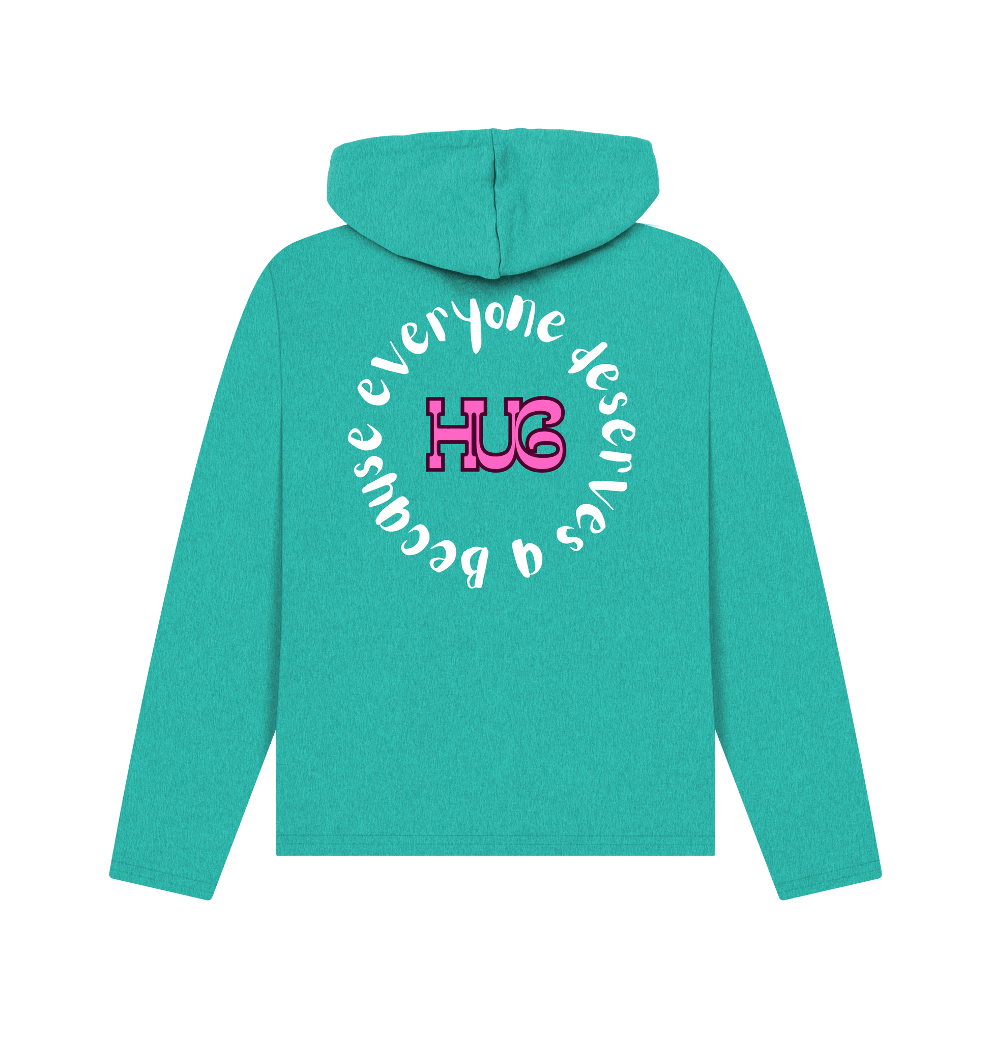 Seagrass Green Recycled Hoody Back