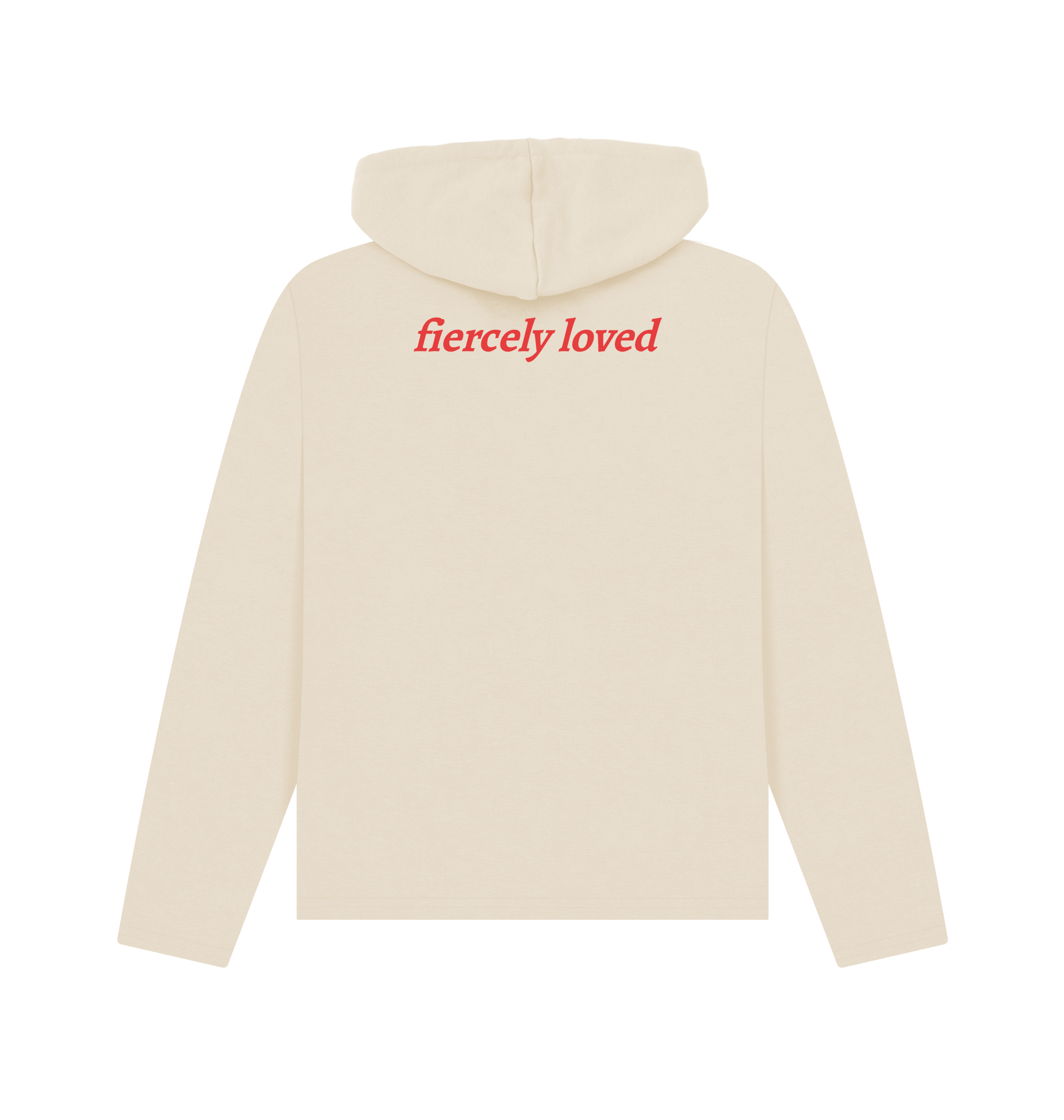 Oat Printed Hoody Back