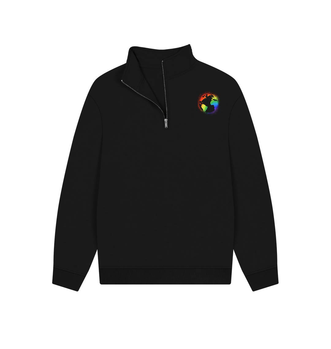 Black Printed Sweater