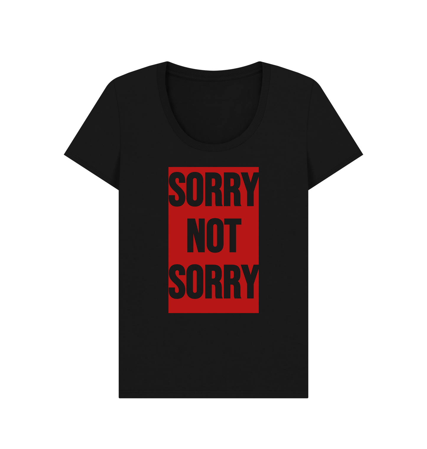 Black Printed T-shirt Front