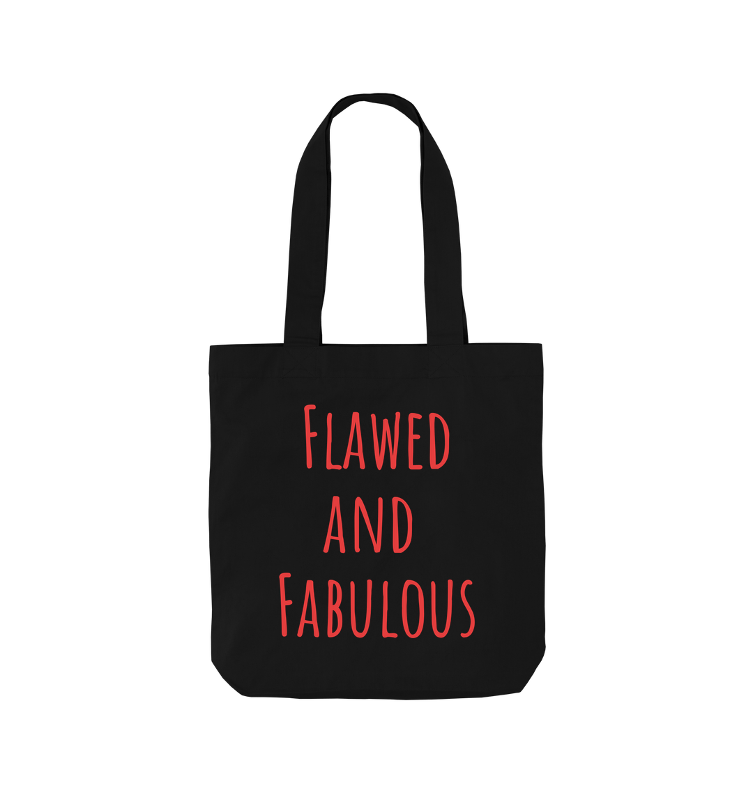 Black Printed Bag Front