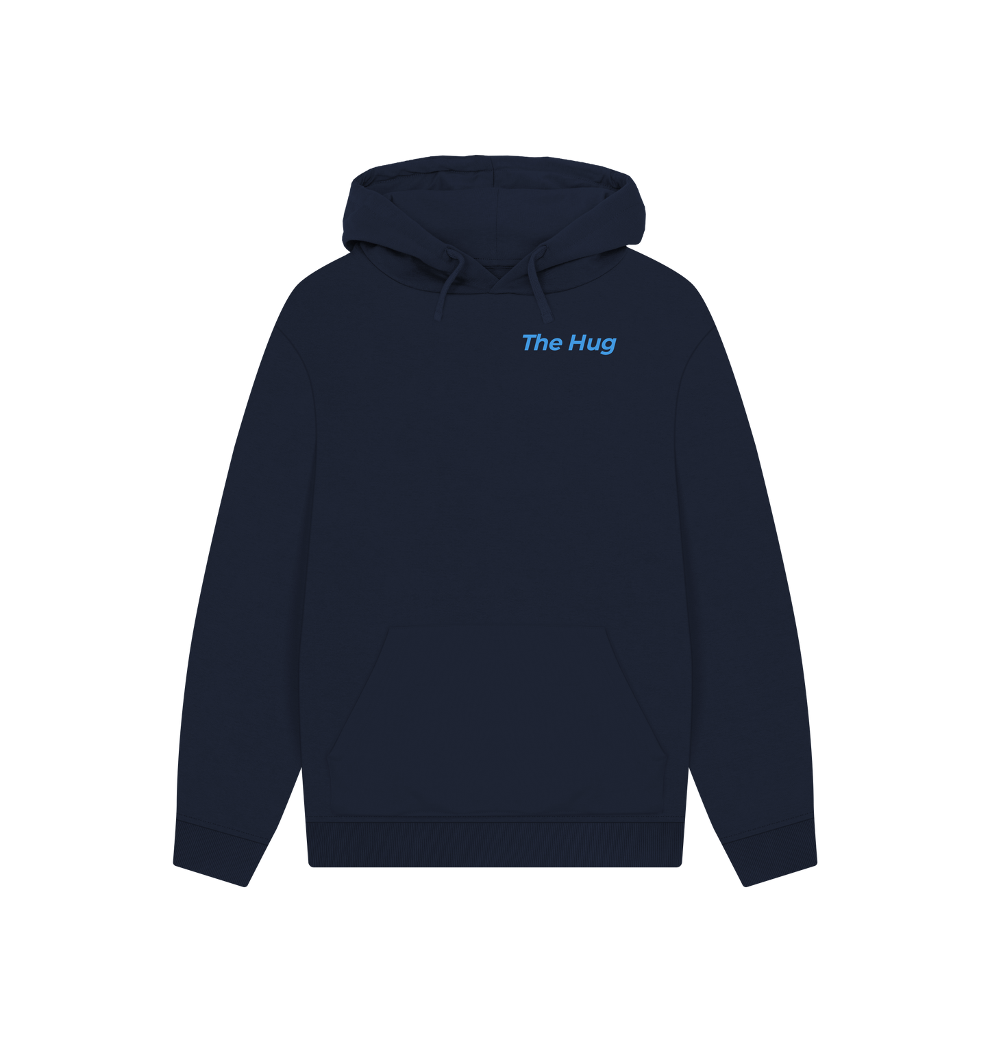 Navy Printed Hoody Front