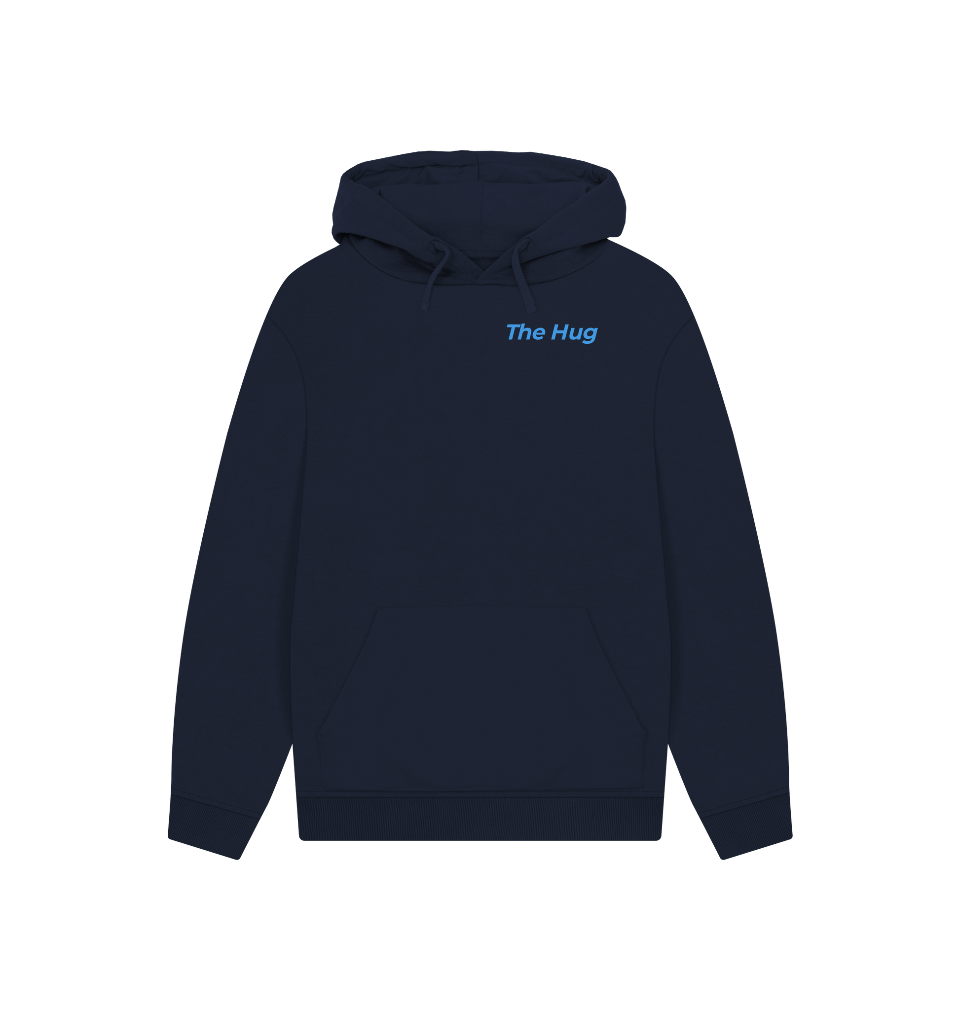 Navy Printed Hoody Front
