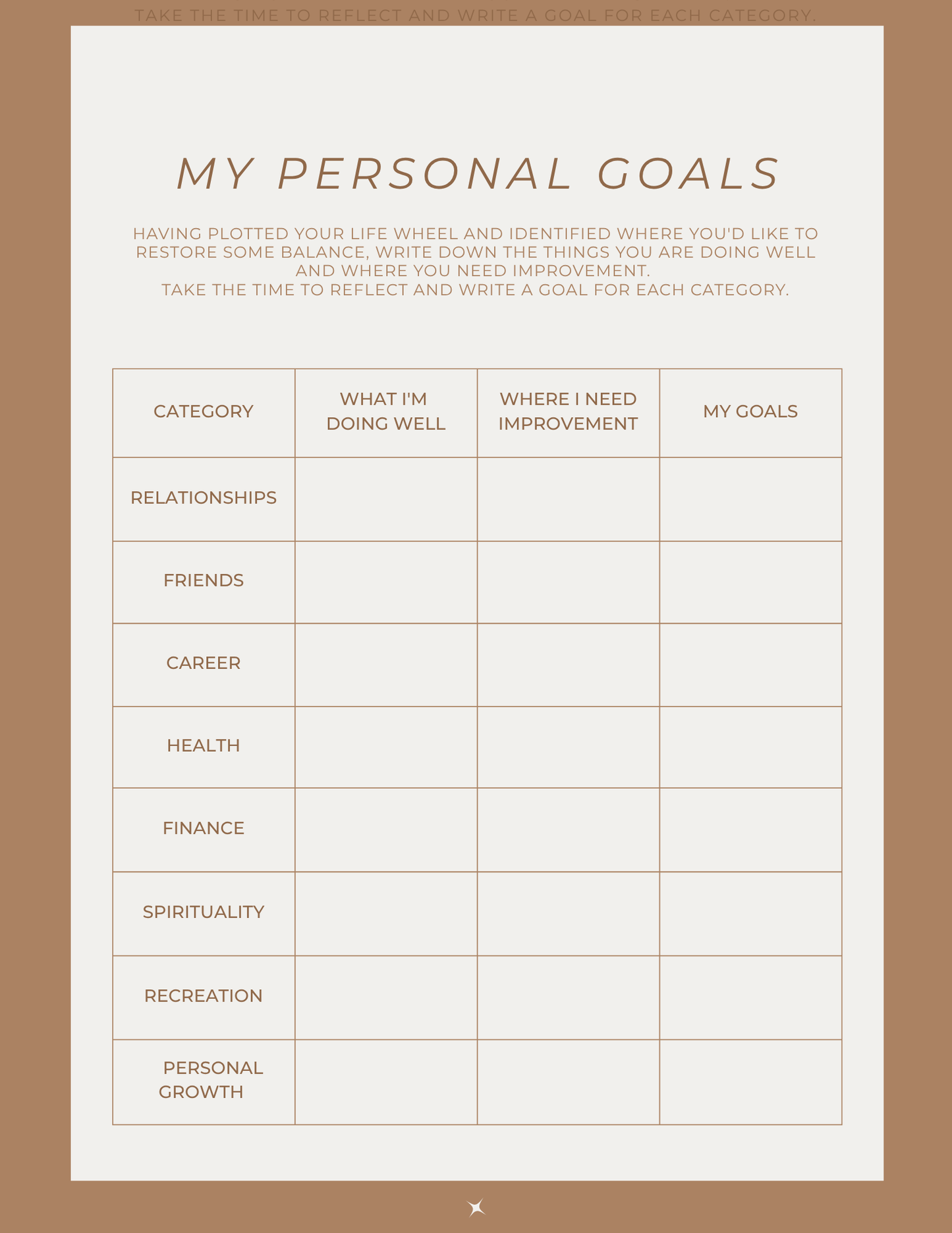 My Monthly Journal - Downloadable