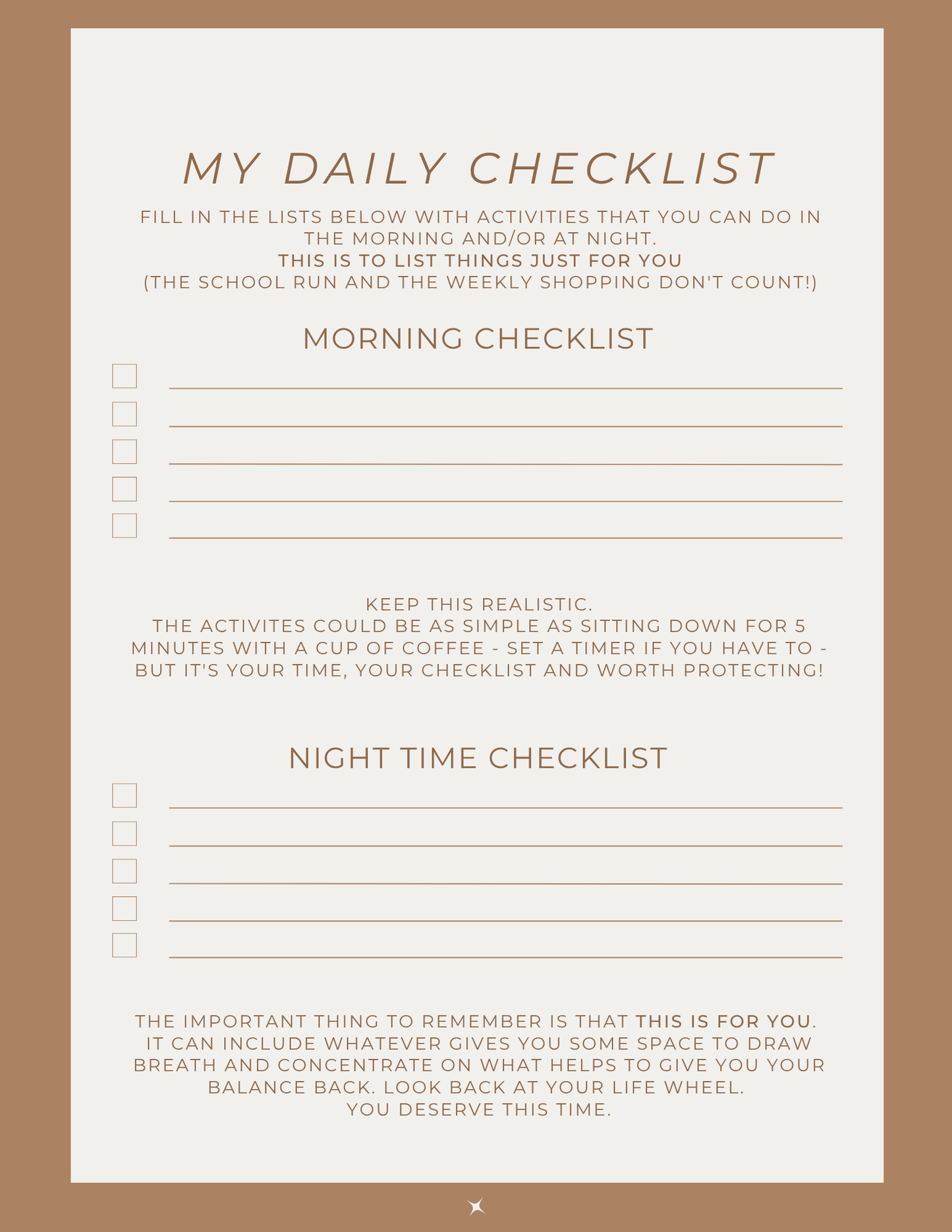 My Monthly Journal - Downloadable