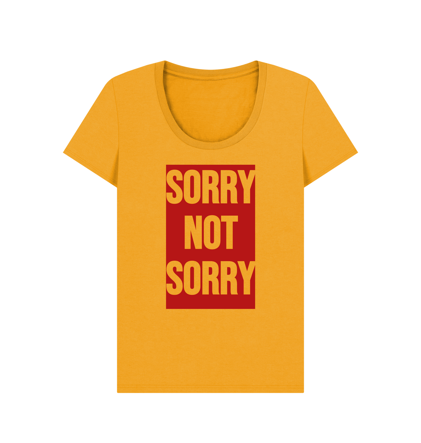 Mustard Printed T-shirt Front