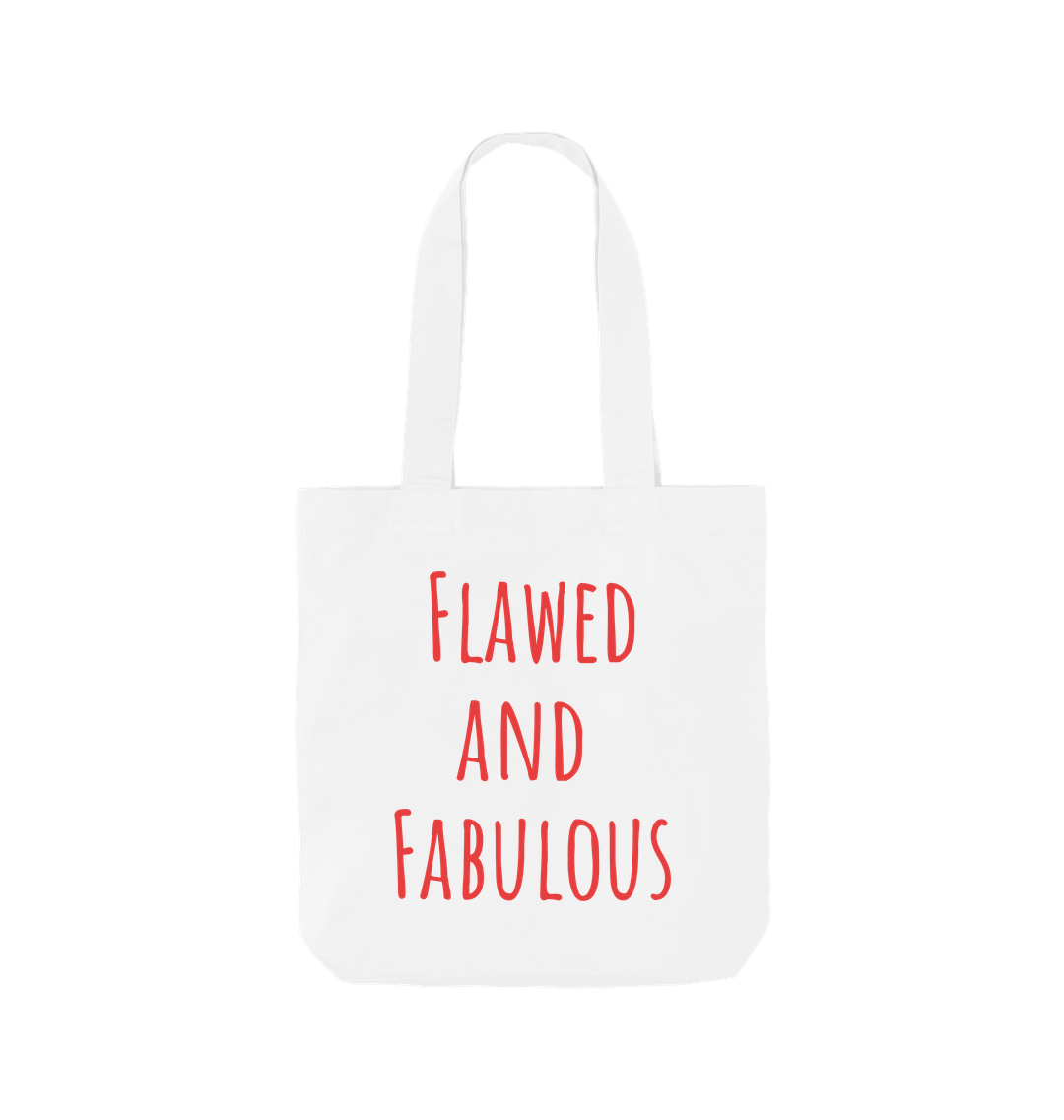 White Printed Bag Front