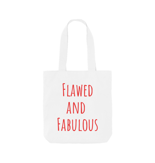 White Printed Bag Front