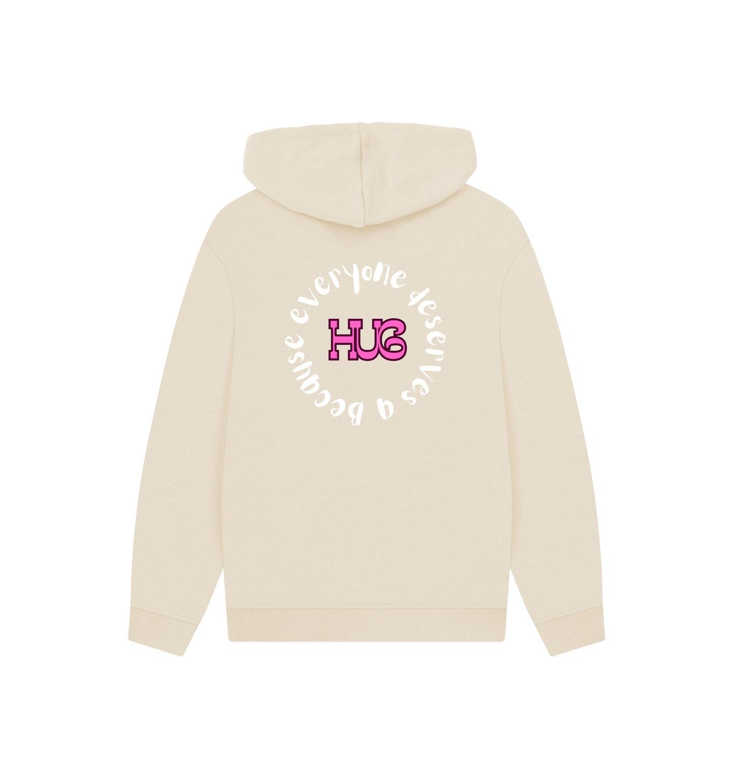 Oat Printed Hoody Back