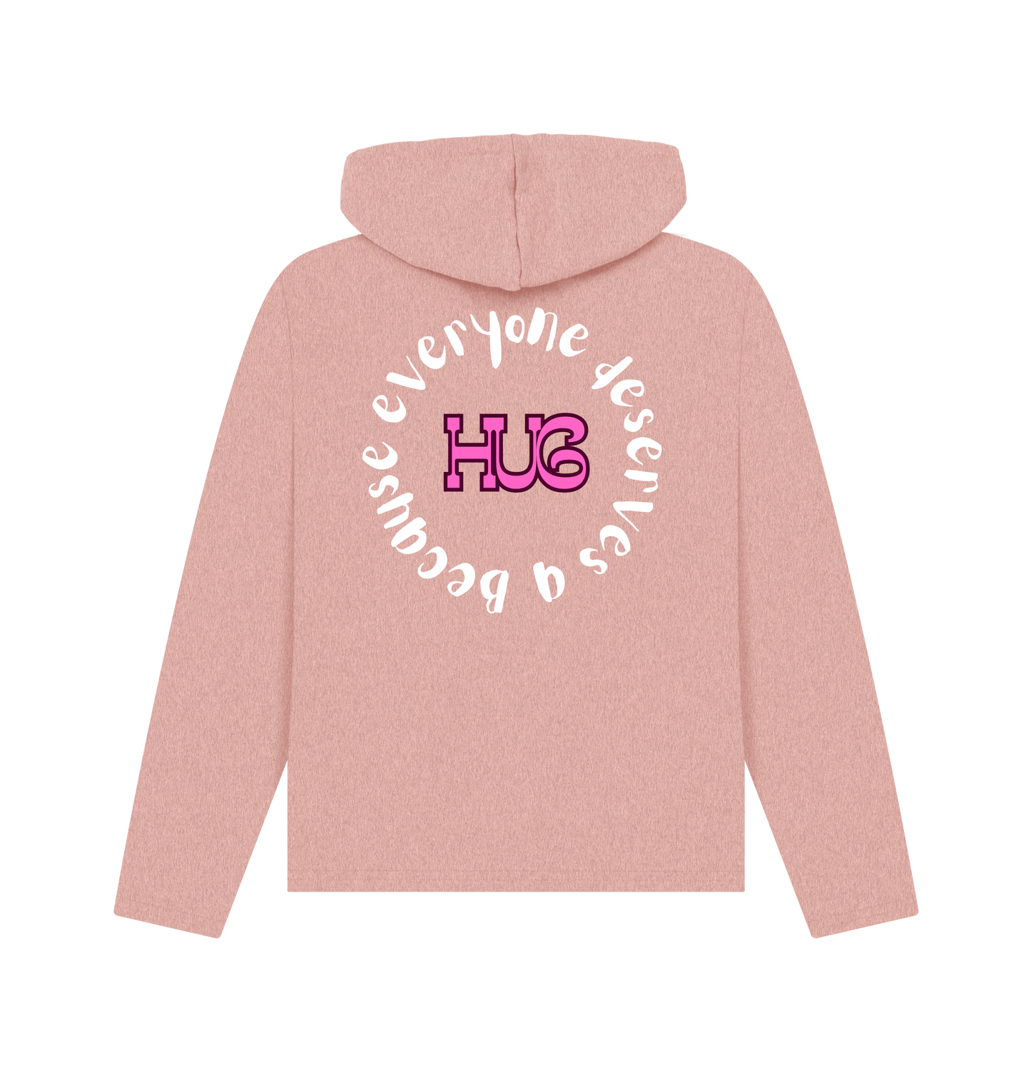 Sunset Pink Recycled Hoody Back