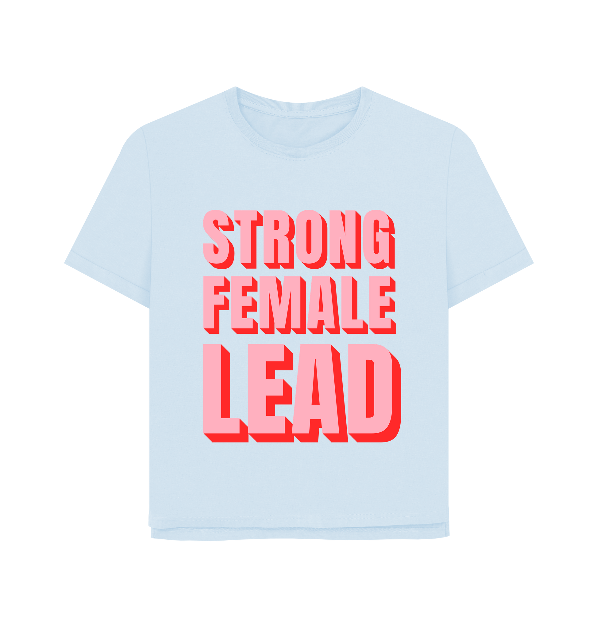 Sky Blue Printed T-shirt Front