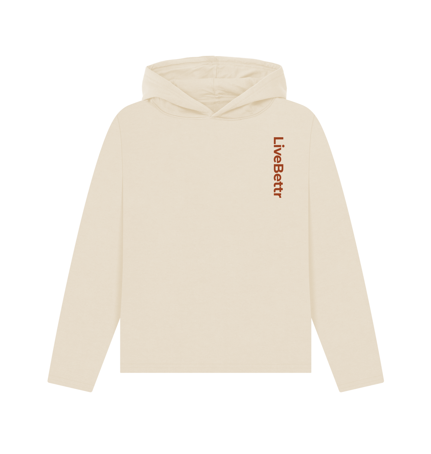 Oat Printed Hoody Front