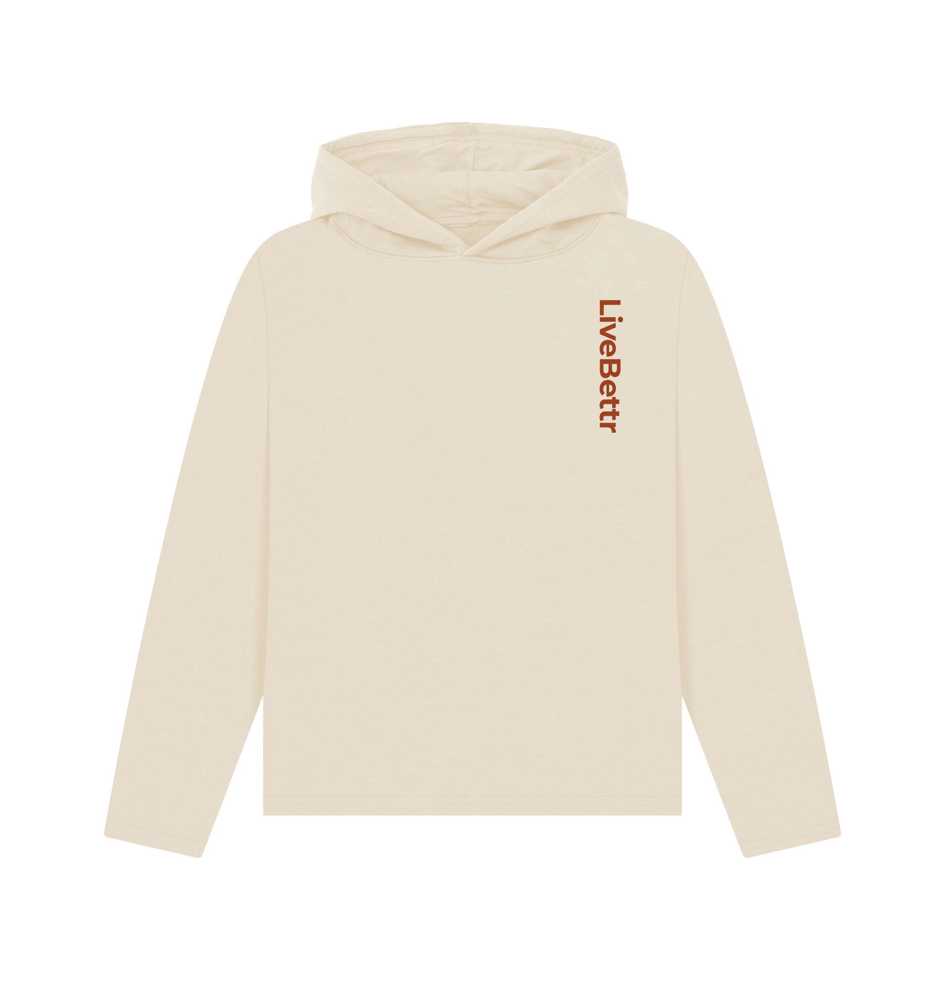 Oat Printed Hoody Front