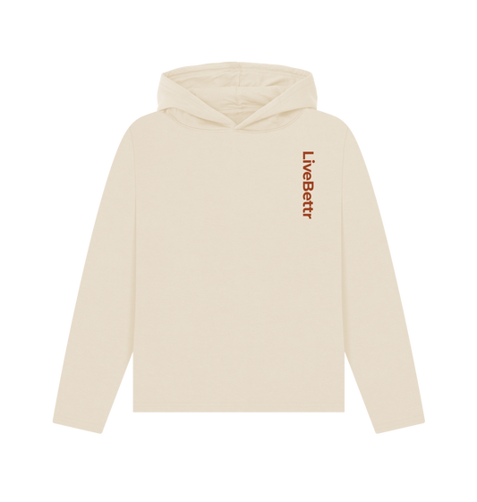 Oat Printed Hoody Front