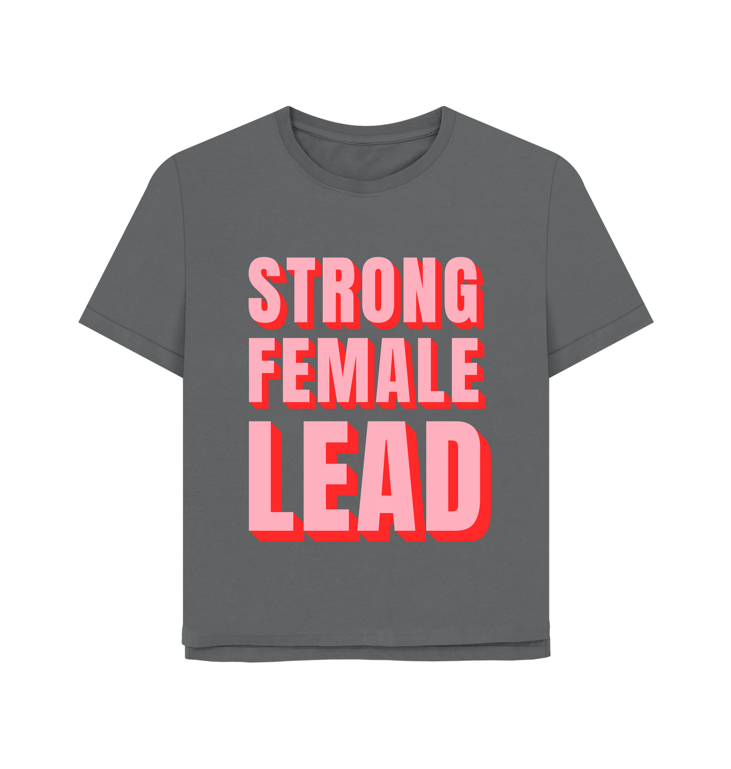 Slate Grey Printed T-shirt Front