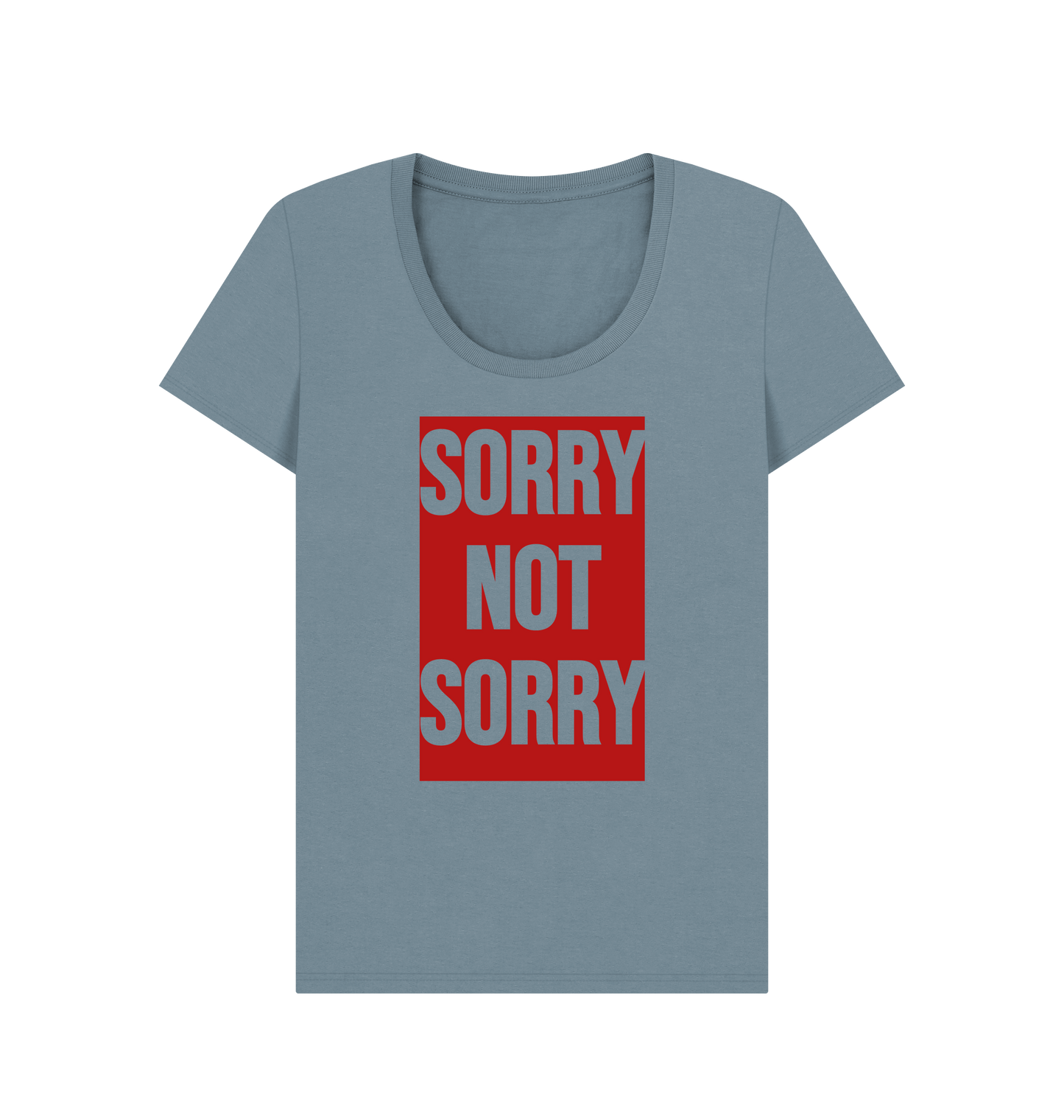 Stone Blue Printed T-shirt Front