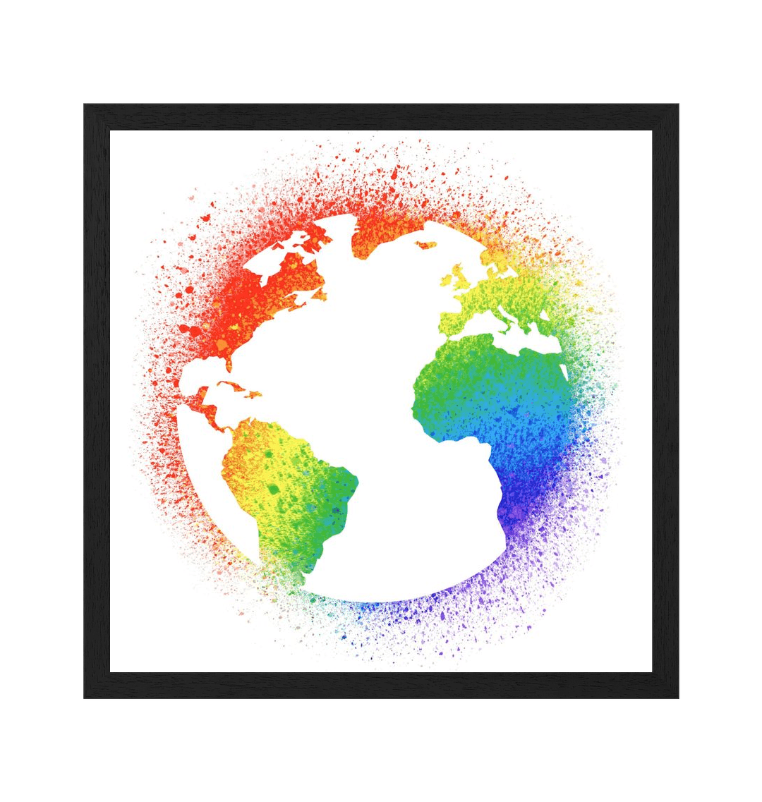 Black Frame Framed art print Front