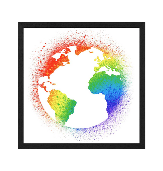 Black Frame Framed art print Front