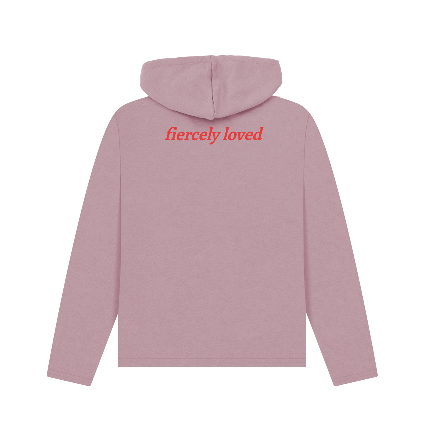 Mauve Printed Hoody Back