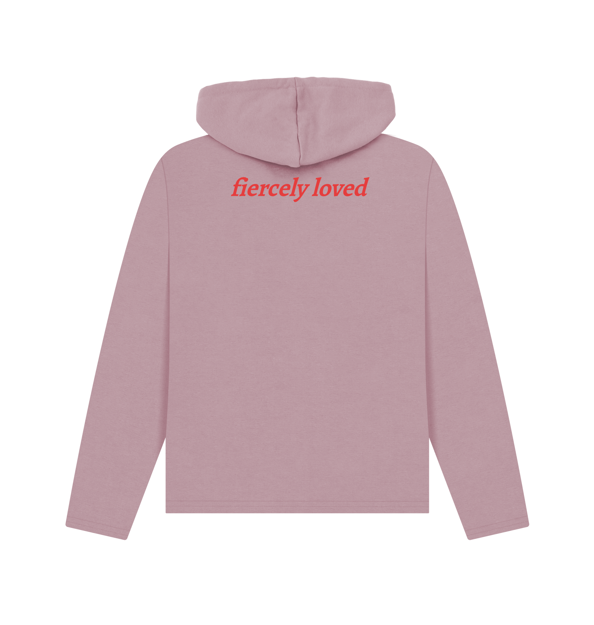 Mauve Printed Hoody Back